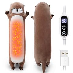 Sprinqdawin Otter heating pad front view showing plush design for cozy warmth
