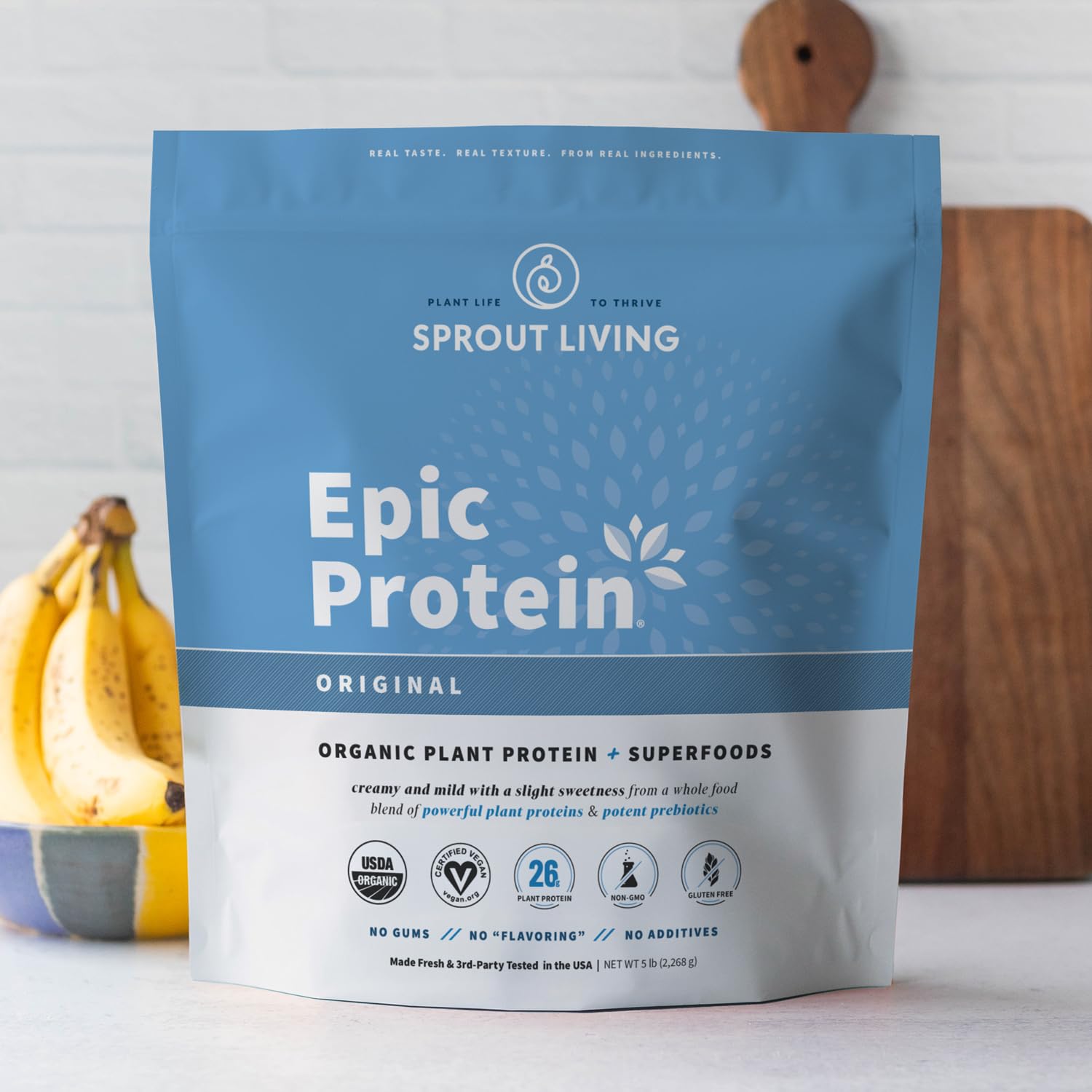 Sprout Living clean-label powder is third-party tested for quality.