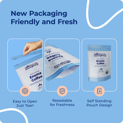 Squatty Potty Enema Coffee with enema kit compatibility.