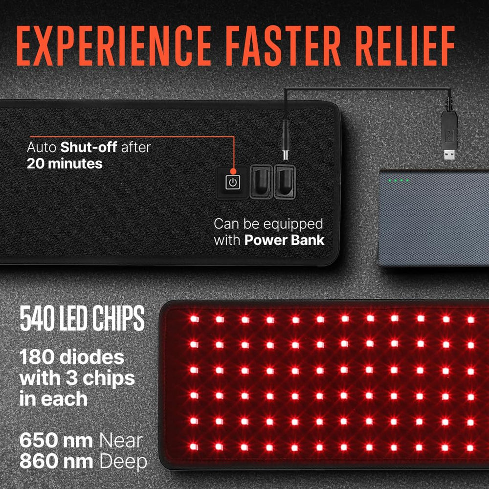 SQUATZ red light therapy belt during workouts supports muscle comfort