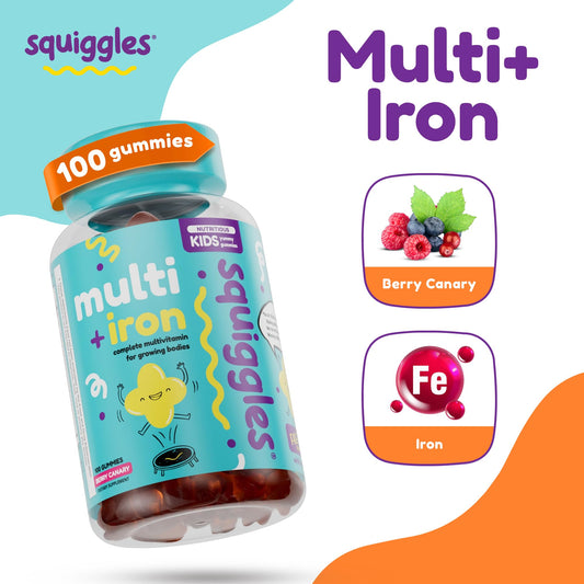Close-up of Squiggles berry gummies showing chewy texture loved by kids