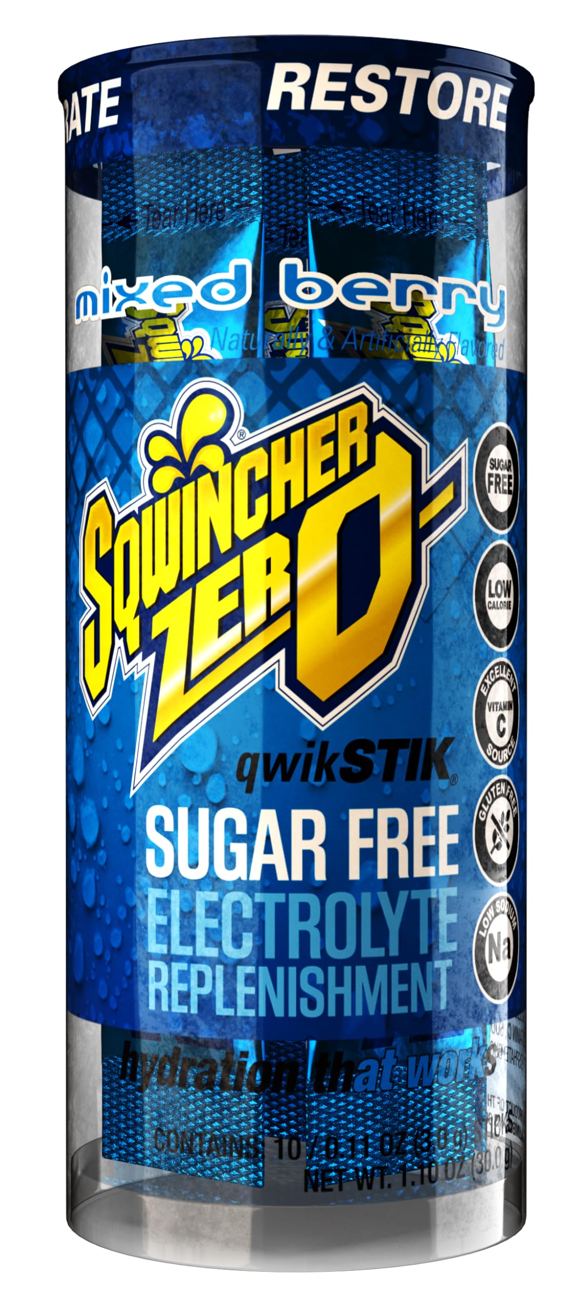 Sqwincher Zero Qwik Stik strawberry lemonade fuels your day