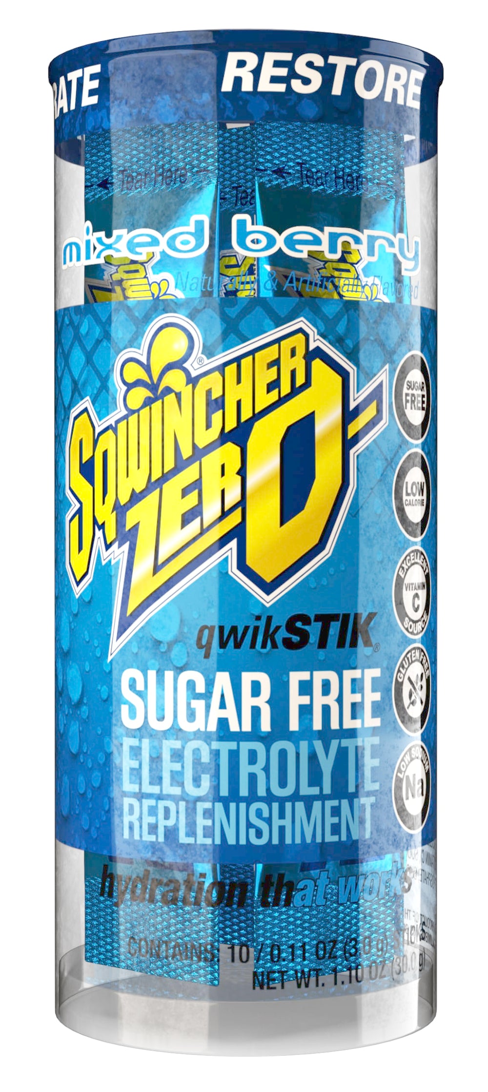 Sqwincher Zero Qwik Stik strawberry lemonade fuels your day