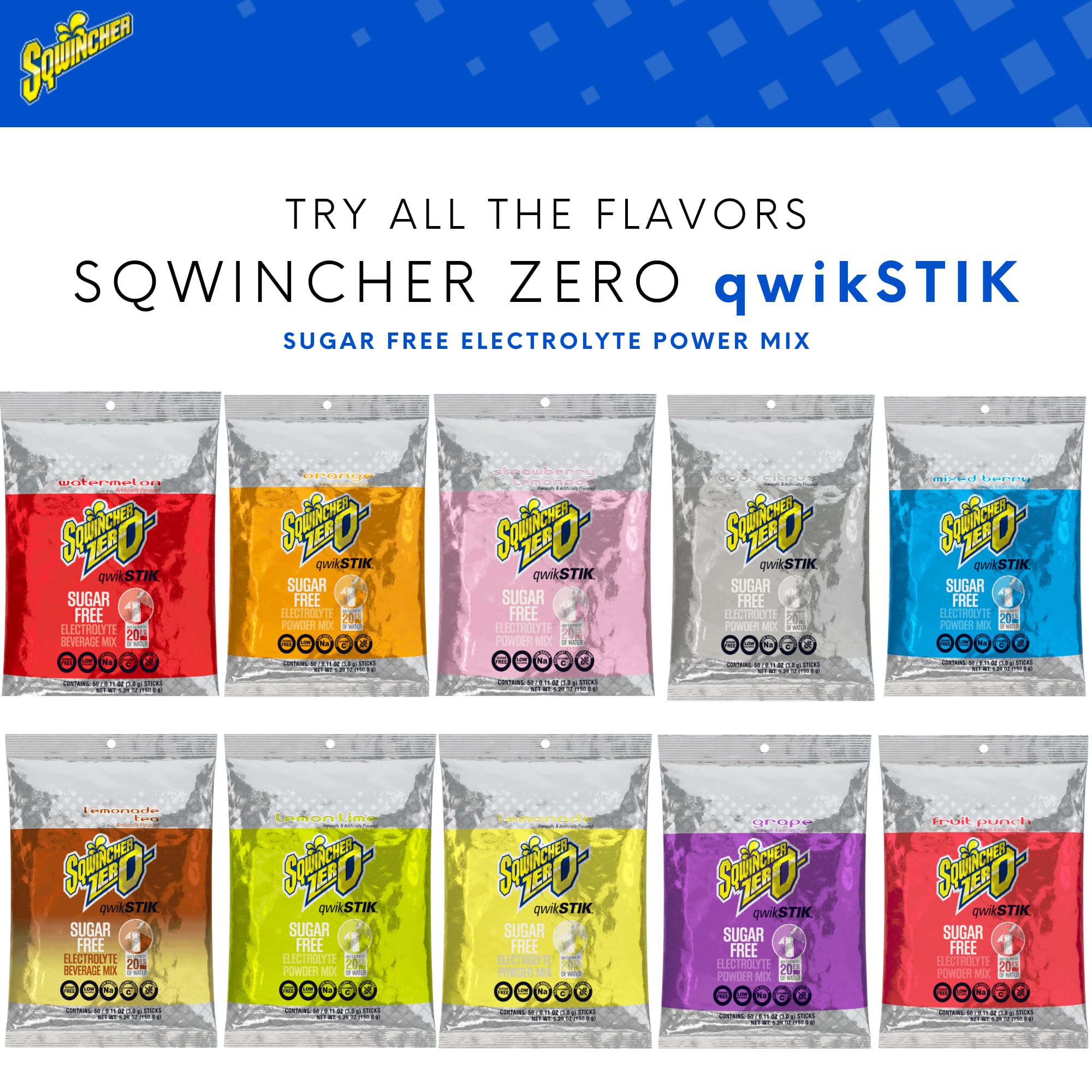 Sqwincher Zero Qwik Stik Orange in gym bag ready for workouts