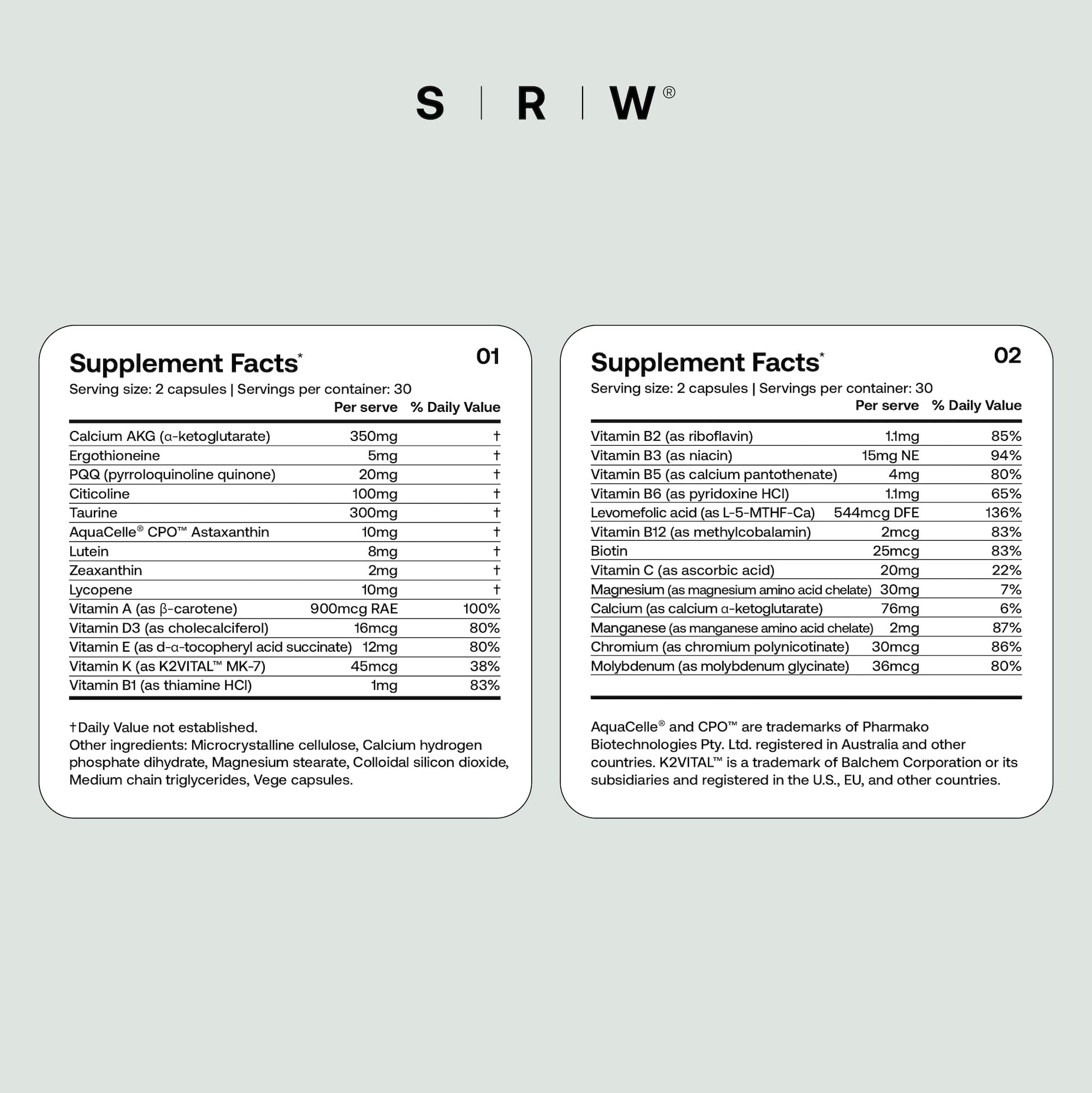 SRW Cel Essential lab-style packaging closeup representing science-backed formulation.