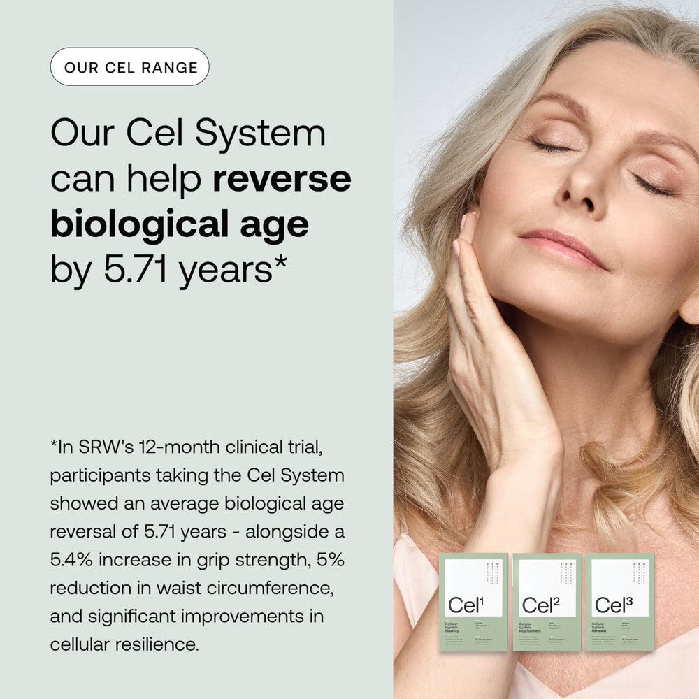 SRW Cel² NR Nourishment mitochondrial function support