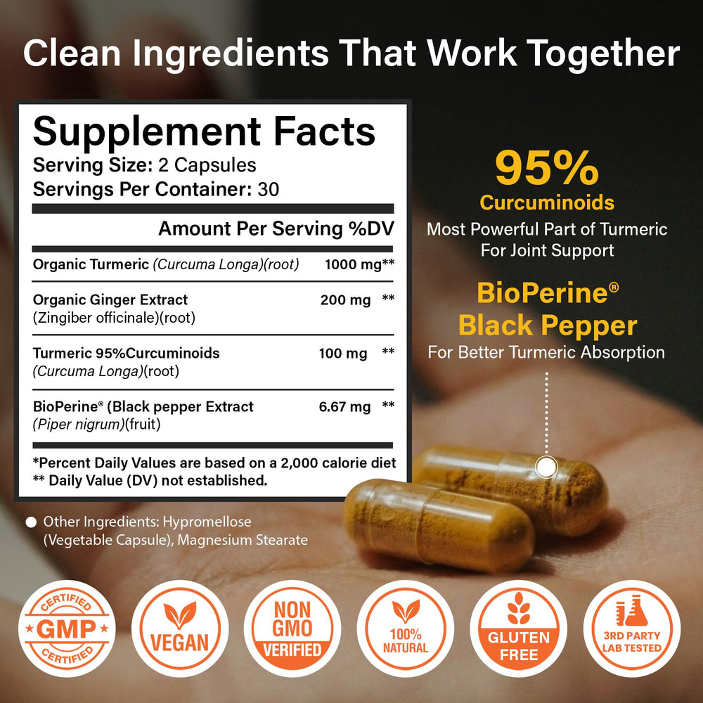 SS Sleeve Stars ginger-turmeric capsules support joint mobility and comfort