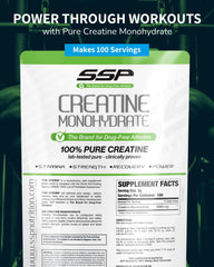 SSP Creatine Monohydrate 500g pouch ready for daily use