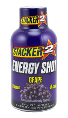 Stacker 2 Energy Shot grape pack 24 bottles visual, ideal for convenient daily energy