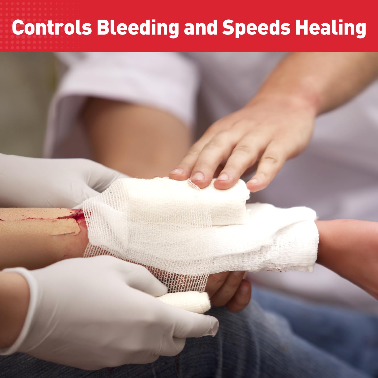 Stamen trauma-kit supplies gauze keeps emergency kits ready for action.