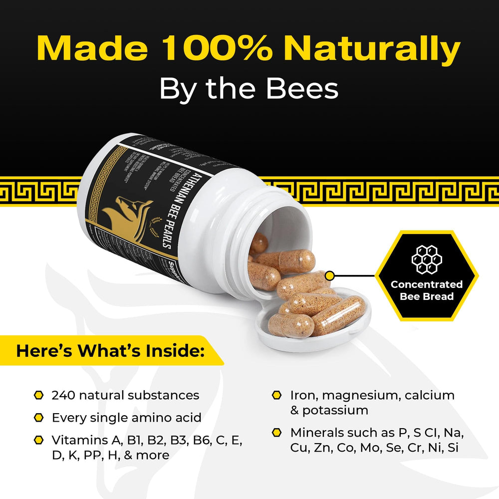 Bee Pollen Pearls pollen granules close-up illustrating nutrient-dense pollen nutrition.