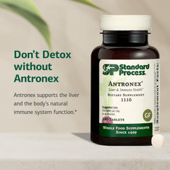 Standard Process Antronex bottle on kitchen counter for easy daily supplementation