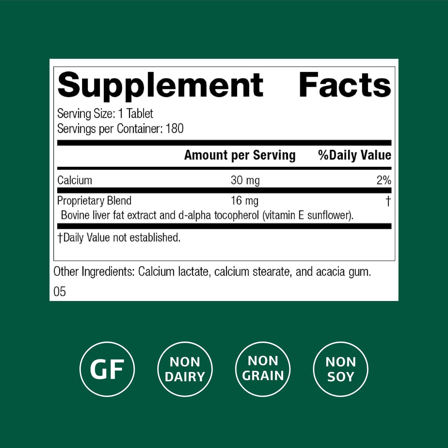 Standard Process Antronex tablets close-up highlighting daily liver wellness