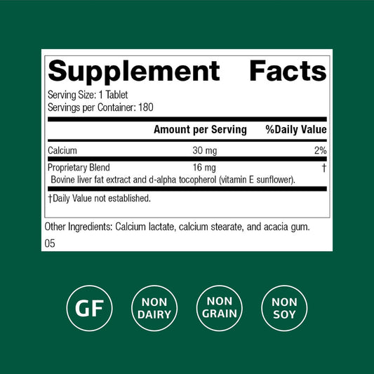 Standard Process Antronex tablets close-up highlighting daily liver wellness