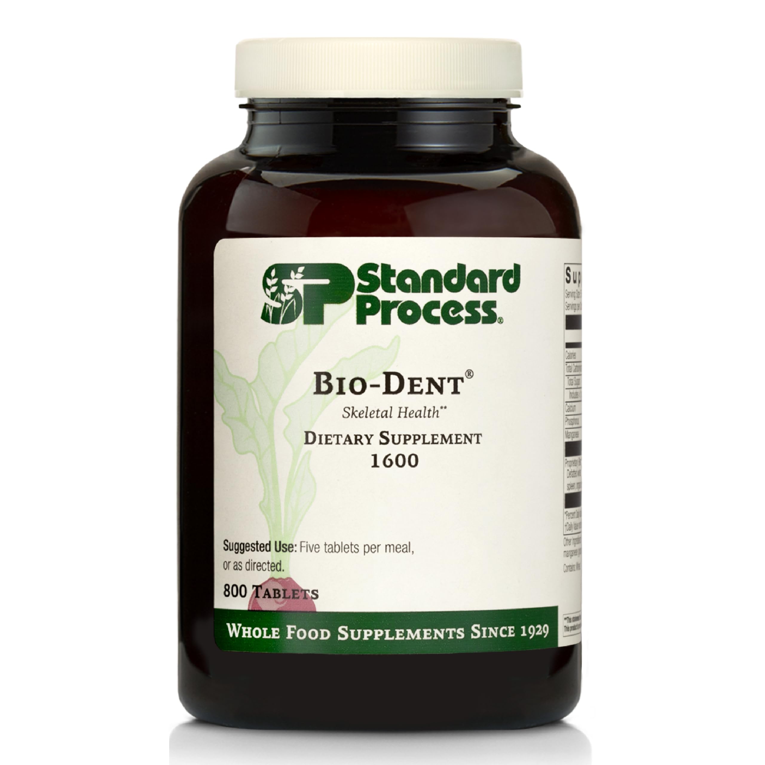 Standard Process Bio-Dent bottle front for skeletal health support