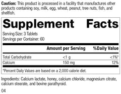 Cal-Ma Plus tablets close-up notes bone support and calcium sources.