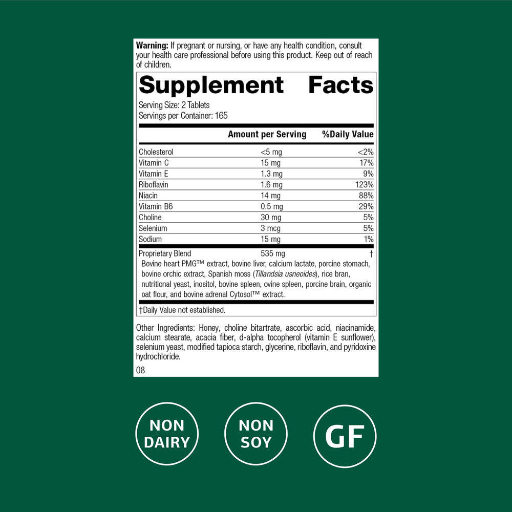 Cardio-Plus GF bottle front label for easy daily use.