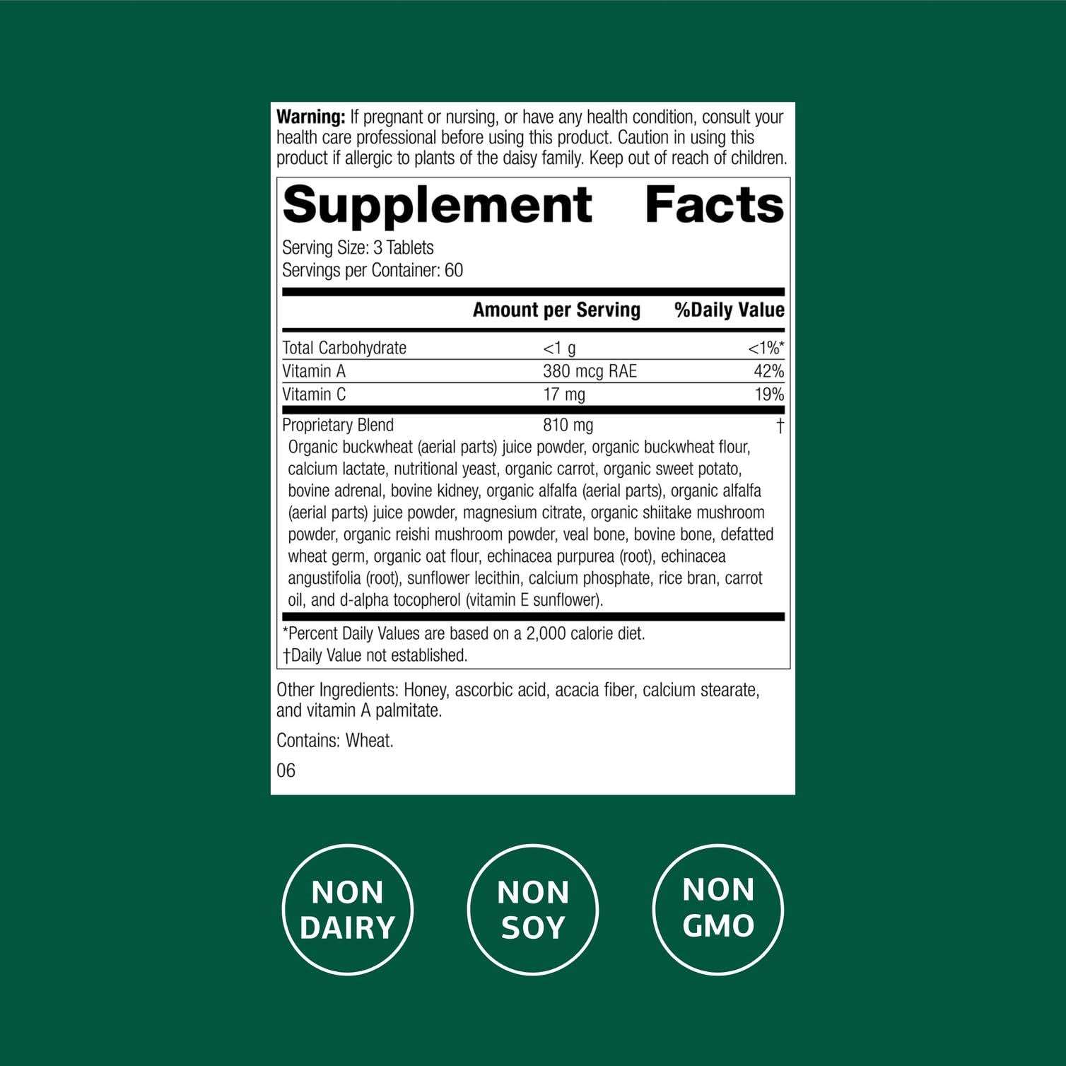 Cataplex A-C-P tablets being dispensed for daily cell support