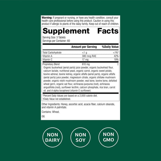 Cataplex A-C-P tablets being dispensed for daily cell support