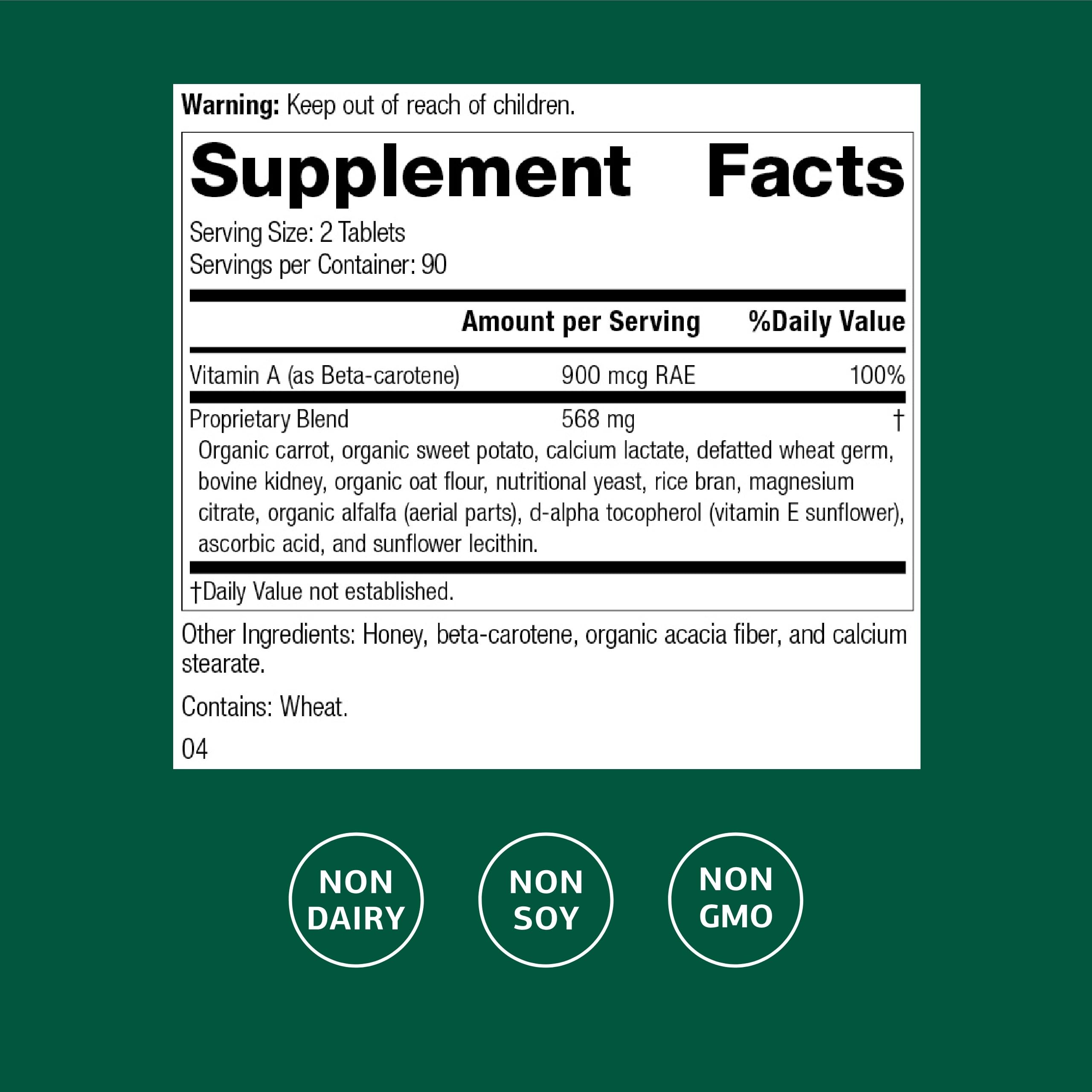 Standard Process Cataplex A tablets close-up showing texture for daily use.
