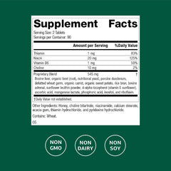 Cataplex B bottle being poured for daily energy metabolism use.