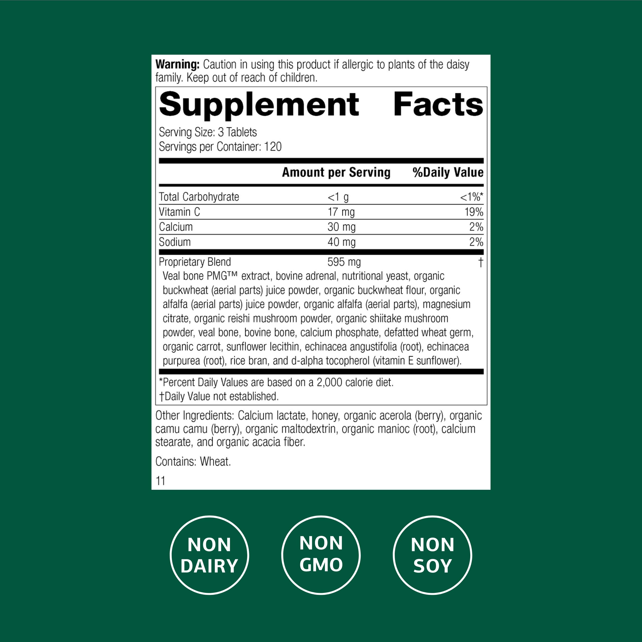 Standard Process Cataplex C tablets closeup emphasizing antioxidant vitamin C benefits for skin and vessels.