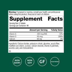 Standard Process Cataplex D label closeup highlighting gluten-free, non-dairy features.