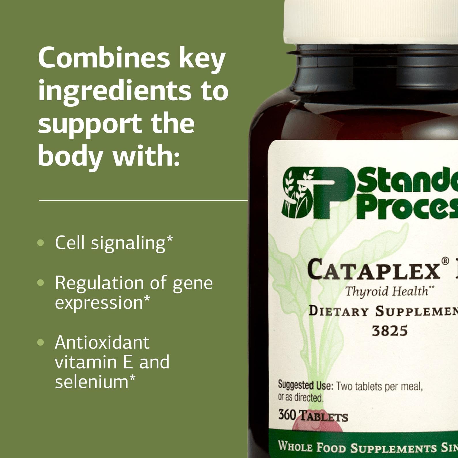 Cataplex E label emphasizes gluten-free and dairy-free formulation