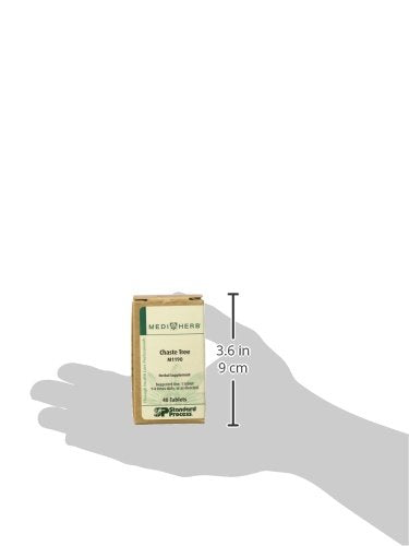 Standard Process Chaste Tree 40 Tabs capsules image depicting capsules aiding cycle regularity.