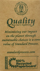 Standard Process Chaste Tree 40 Tabs label highlighting herbal ingredients for menstrual comfort.