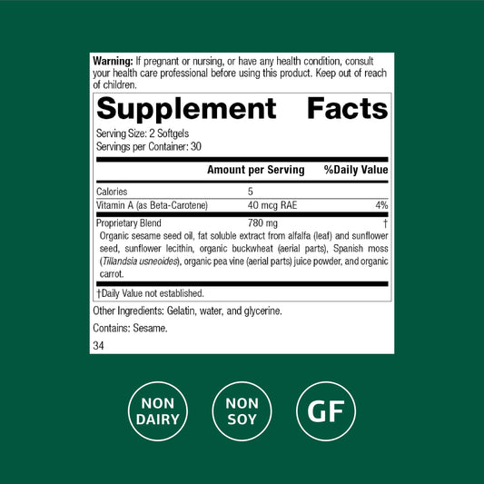 Standard Process Chlorophyll Complex softgels arranged for daily wellness and routine.