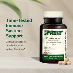 Congaplex Thymex and A-C ingredients label detail for thymus support