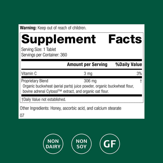 Standard Process Cyruta Plus label close-up with gluten-free and non-dairy notes