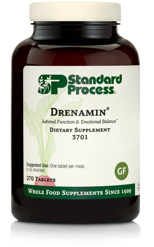 Standard Process Drenamin adrenal support bottle for daily energy potential