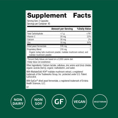 Standard Process Epimune Complex bottle side view with capsules