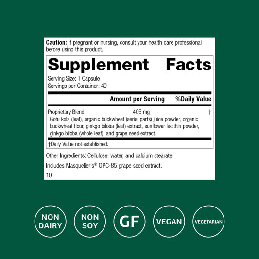 Standard Process Ginkgo Synergy capsules shown for daily brain health