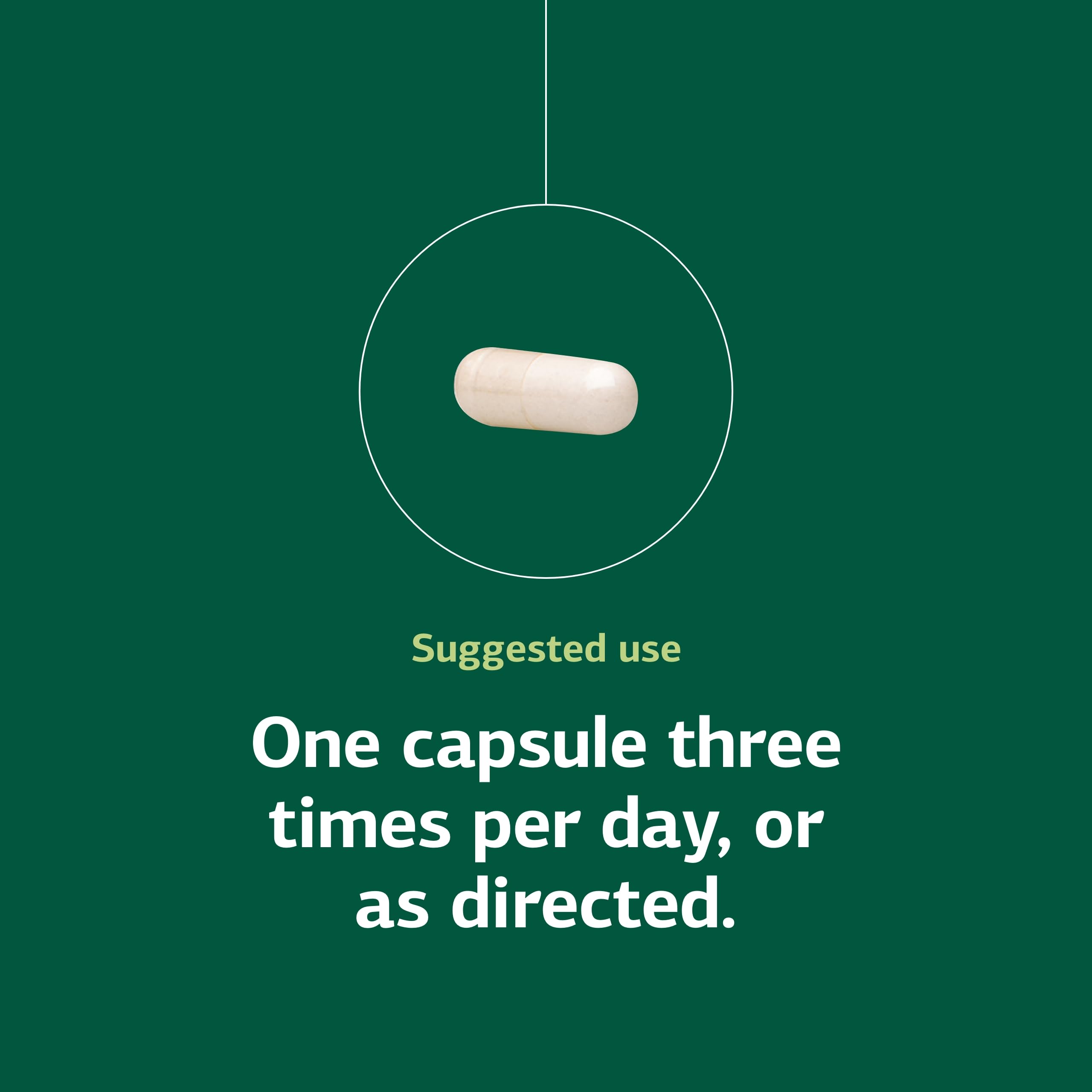 Standard Process Glucosamine Synergy dosage guide notes three capsules daily for daily use.
