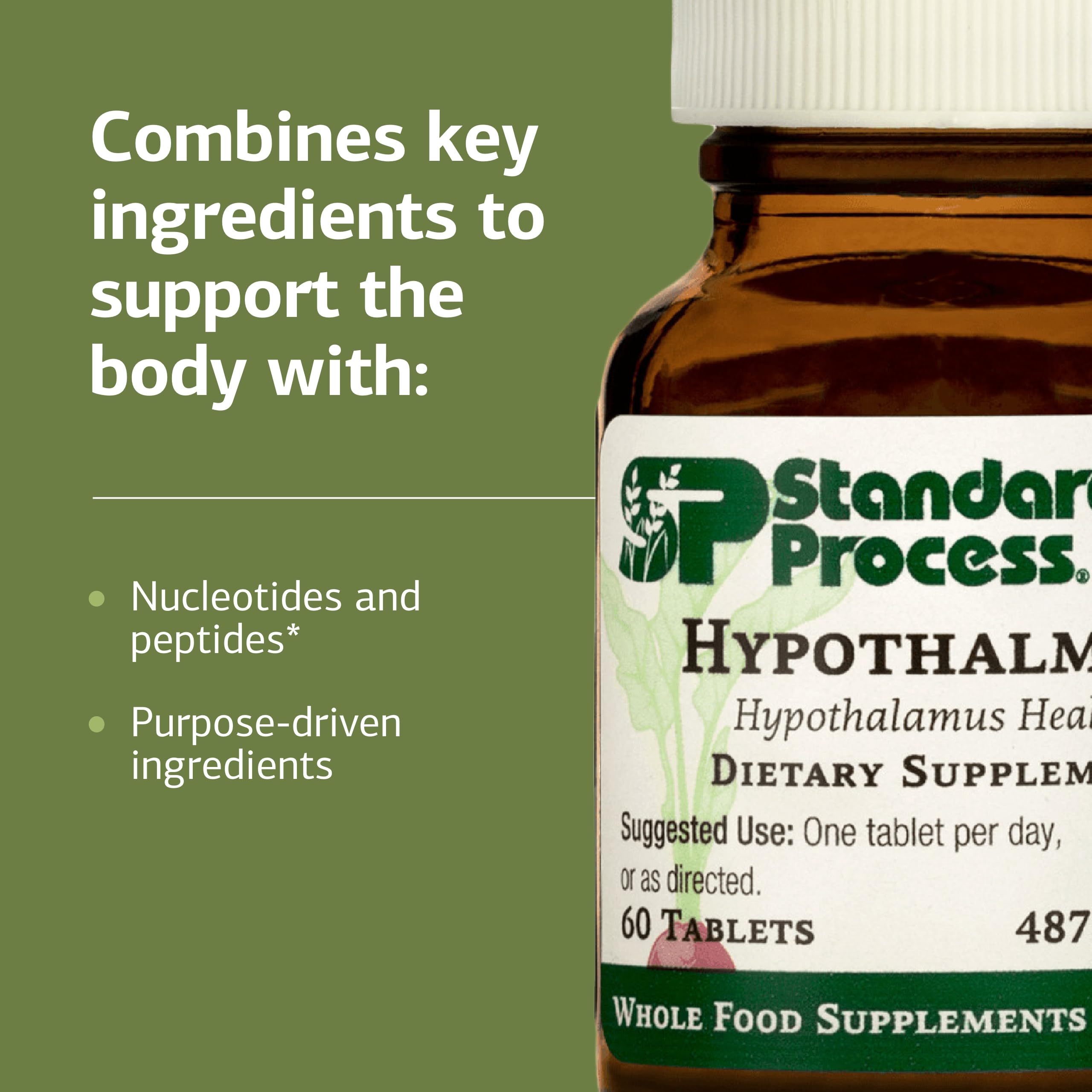 Standard Process Hypothalmex ingredient blend label emphasizes gluten-free and dairy-free features