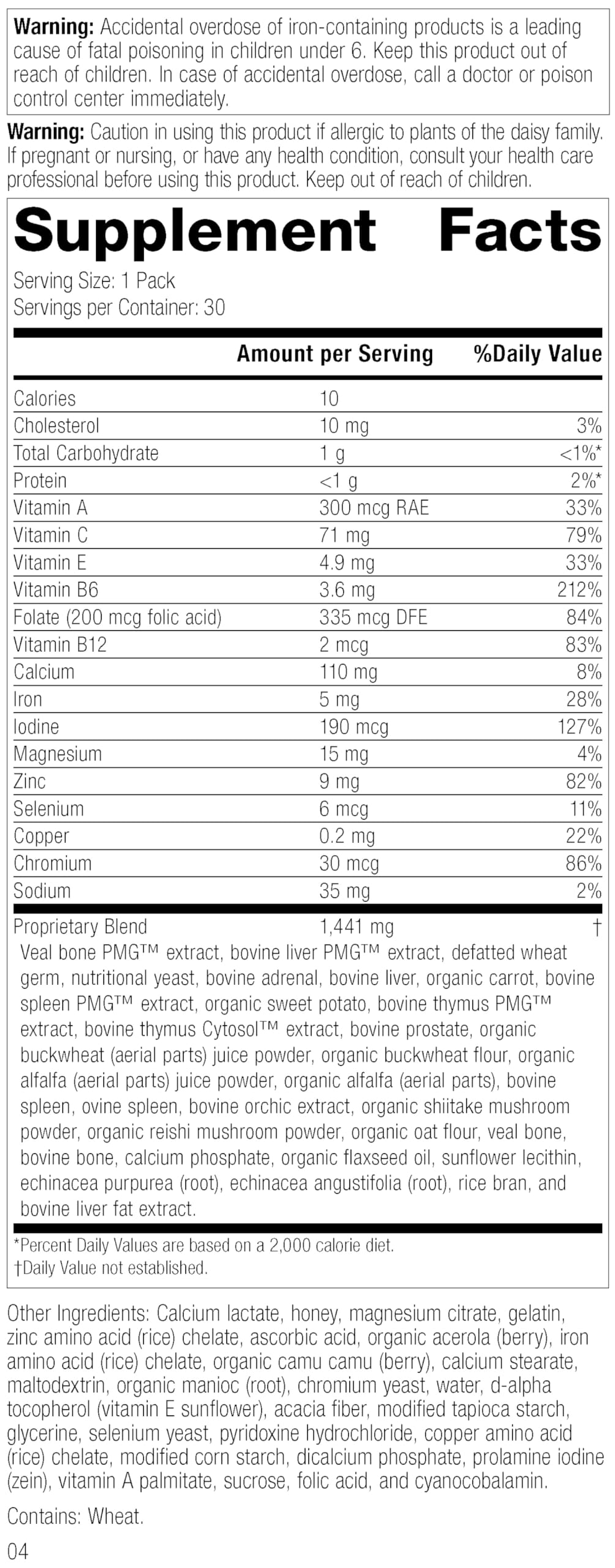 Immuplex tablets from Standard Process for nutrient-rich defense support.