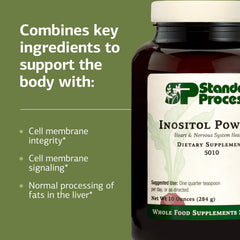 Standard Process Inositol Powder gluten-free label on packaging.