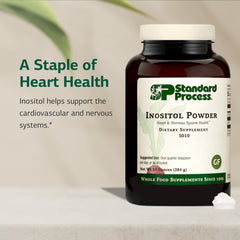 A blender with a smoothie containing Standard Process Inositol Powder.