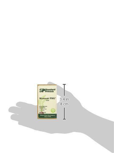 Standard Process Mammary PMG label highlights minerals, nucleotides and peptides.