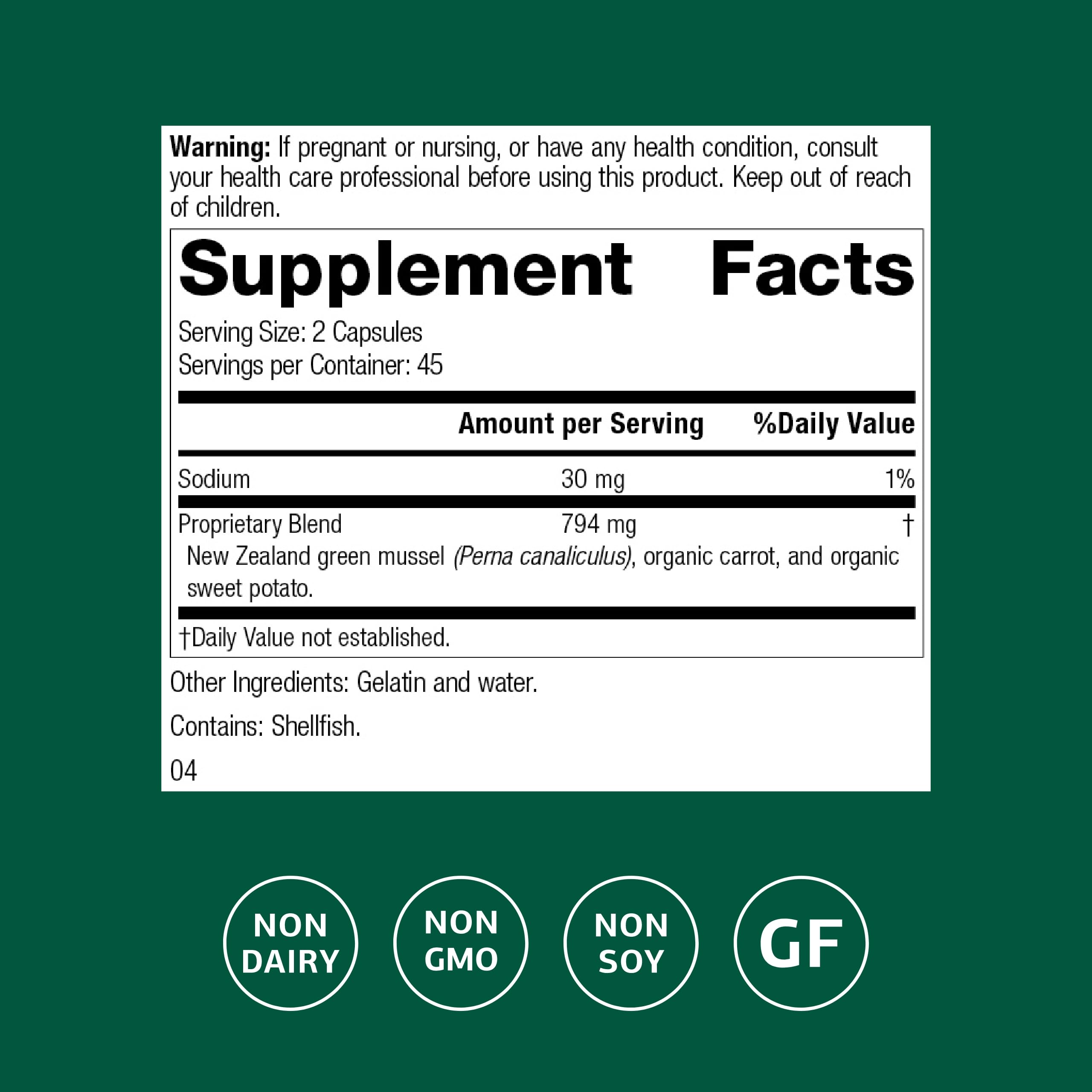 Nutrimere capsules close-up highlighting gluten-free, non-dairy formulation for dietary flexibility.