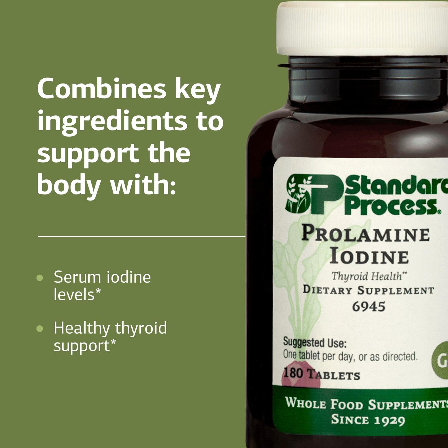 Prolamine Iodine bottle on shelf with clear daily dosing