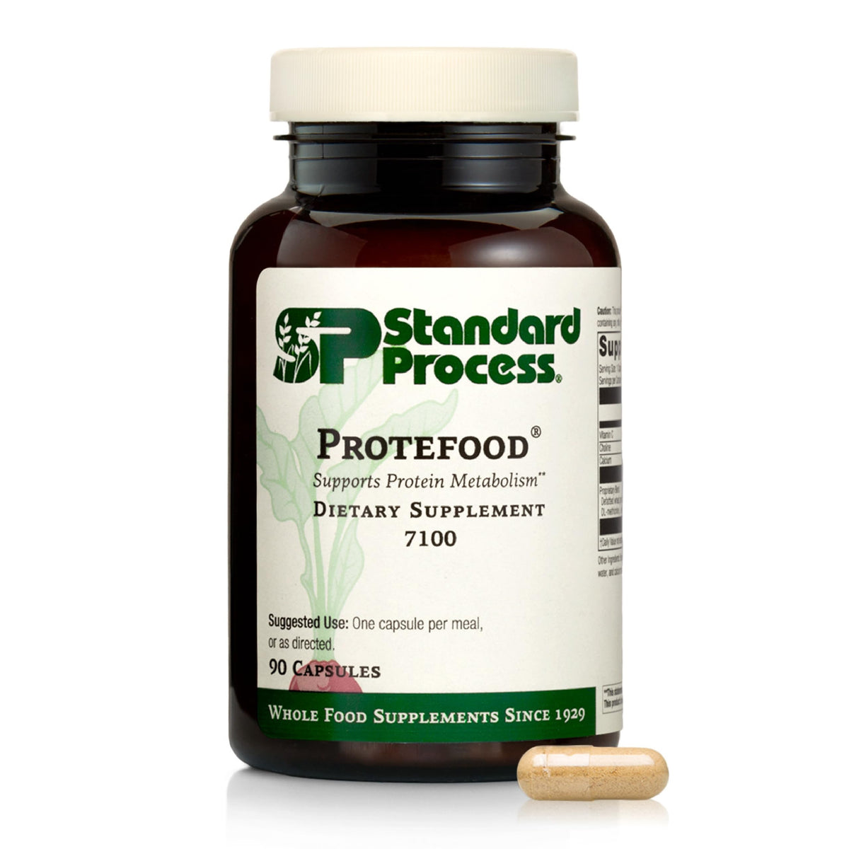 Protefood bottle front showing whole-food protein support for daily metabolism