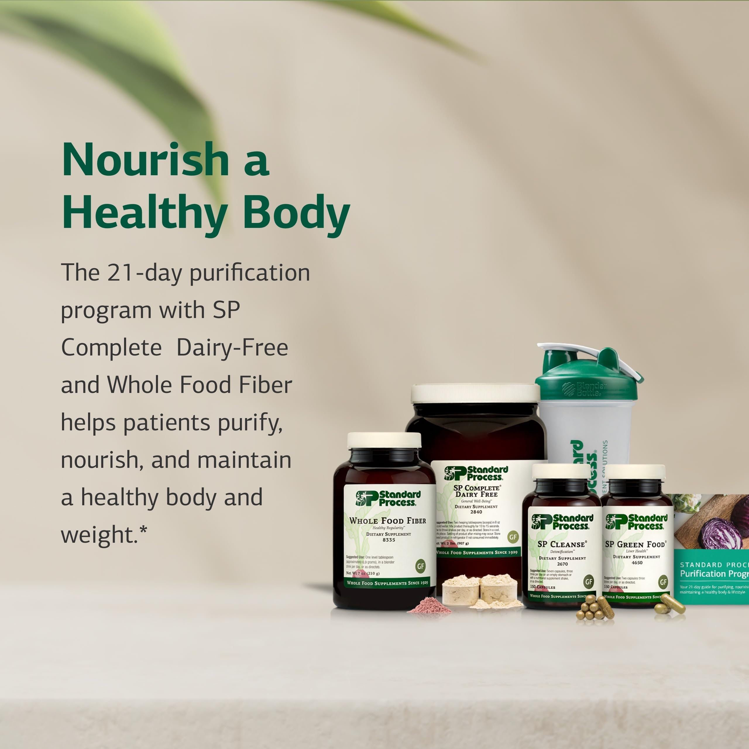 Standard Process Purification Kit SP Cleanse bottle suggesting gentle cleansing support