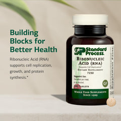 Standard Process RNA tablets with meals promote holistic cell growth.