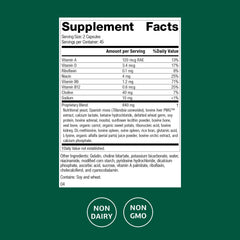 Senaplex capsules close-up highlighting niacin, B6 and B12 nutrients