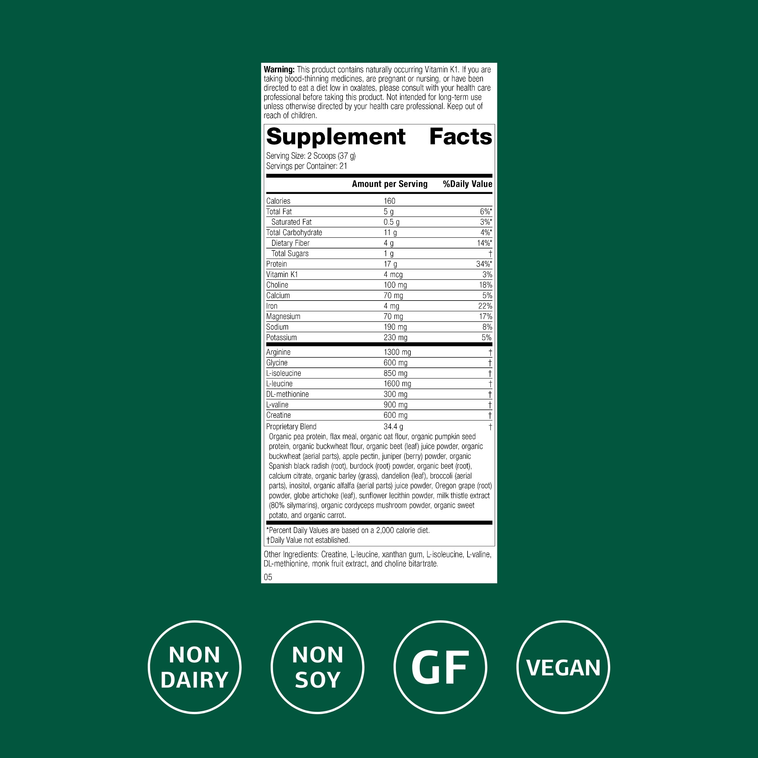 Standard Process SP Detox Balance powder-dispense, pea protein blend for daily nourishment.