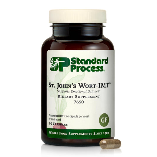 Standard Process St. John’s Wort-IMT bottle label for sleep support